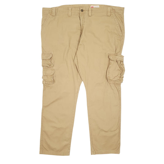 Mens Beige Wrangler Cargo Trousers