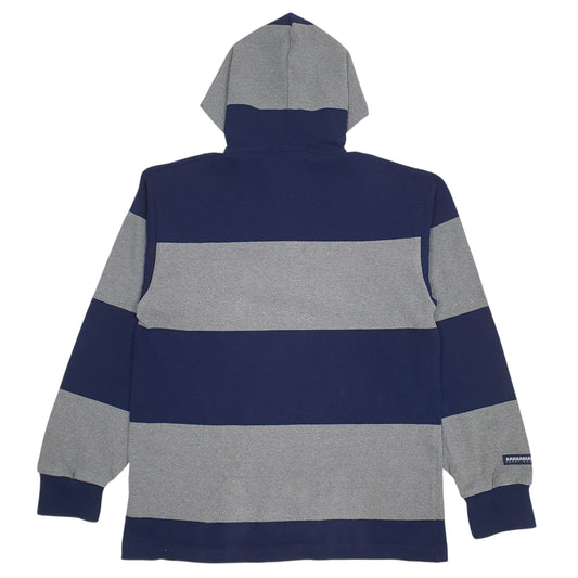 Mens Grey Barbarian Hooded Lacrosse Polo Shirt