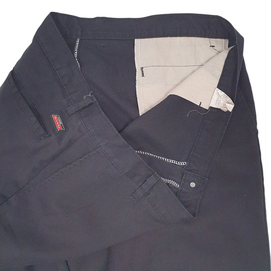 Mens Black Dickies Workwear Trousers
