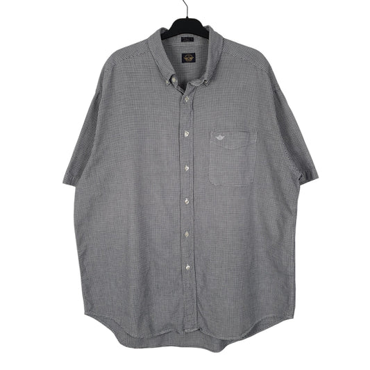 Mens Grey Dockers Houndstooth Short Sleeve Shirt
