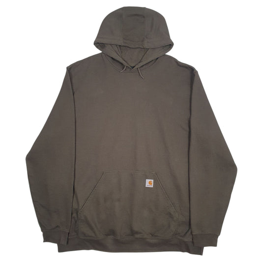 Mens Green Carhartt Hoodie Jumper