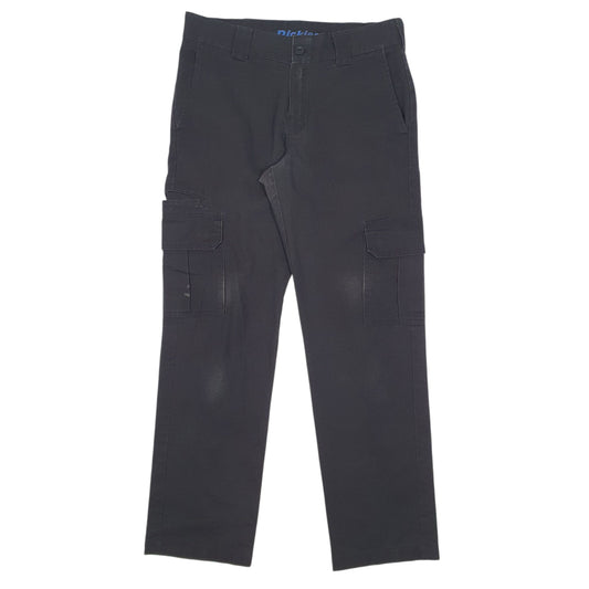 Mens Black Dickies Workwear Cargo Trousers