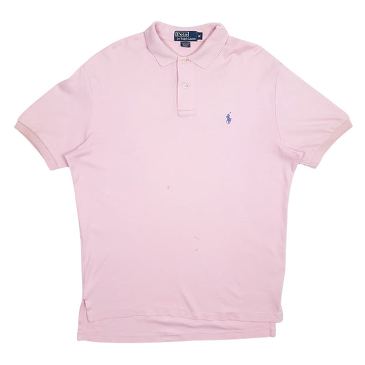 Mens Pink Polo Ralph Lauren Short Sleeve Polo Shirt