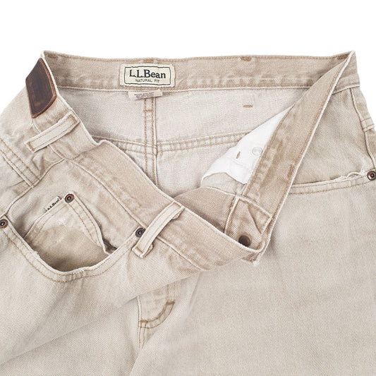 Mens Beige L.L.Bean Jeans