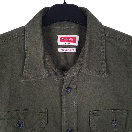 Mens Khaki Wrangler Shirt