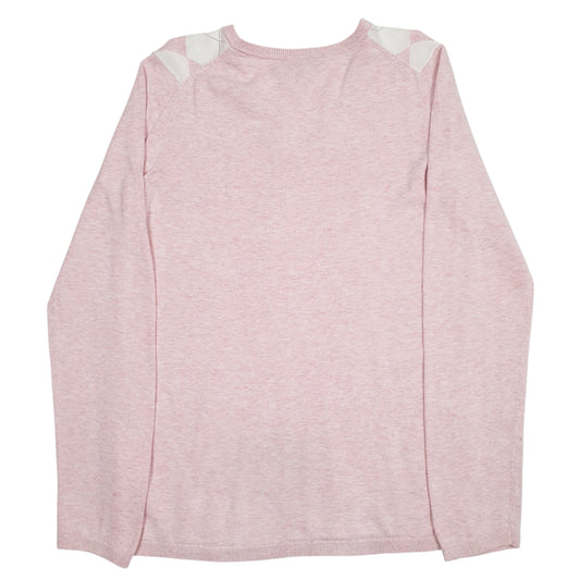 Womens Pink Tommy Hilfiger V Neck Jumper