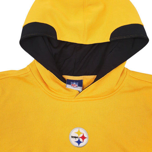 Mens Yellow Reebok NFL Philadelphia Steelers Hoodie Jumper