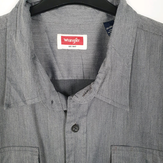 Mens Grey Wrangler Shirt