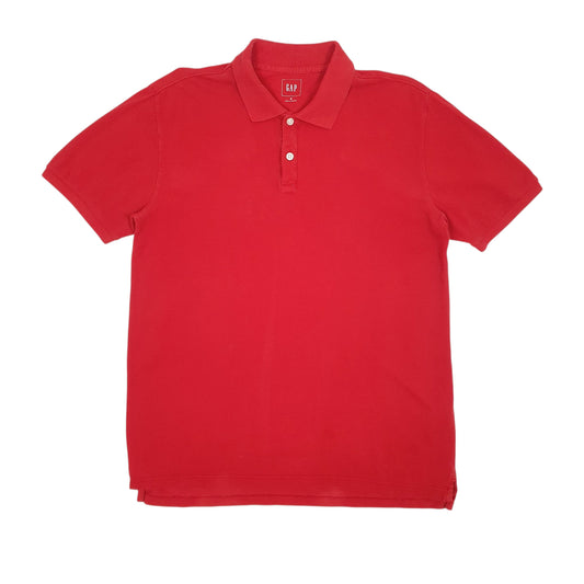 Mens Red Gap Short Sleeve Polo Shirt
