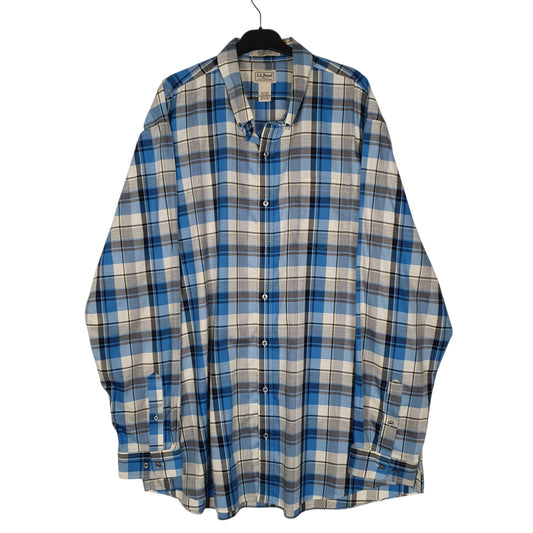 Mens Blue L.L.Bean Long Sleeve Shirt