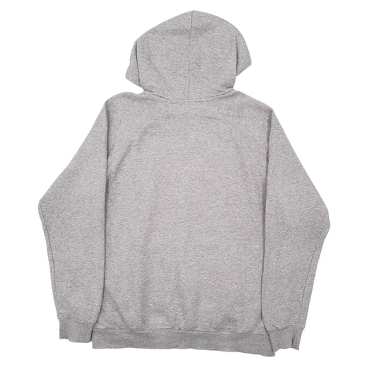 Mens Grey Adidas Spellout Hoodie Jumper