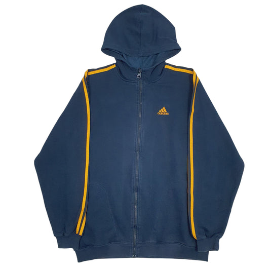 Mens Navy Adidas Full Zip Jumper