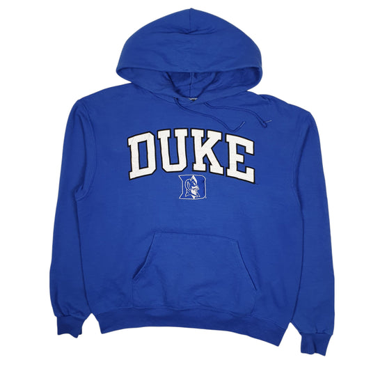 Mens Blue Champion Duke University Hoodie Jumper