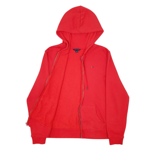Womens Red Tommy Hilfiger Full Zip Jumper