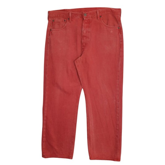 Mens Red Levis 501 JeansW36 L28