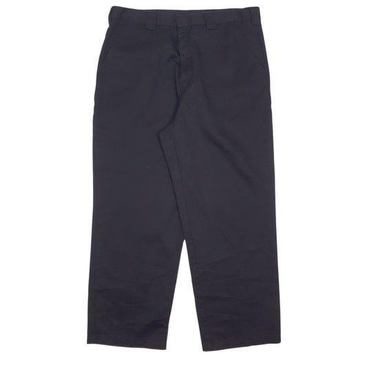 Mens Black Dickies Workwear Chino Trousers