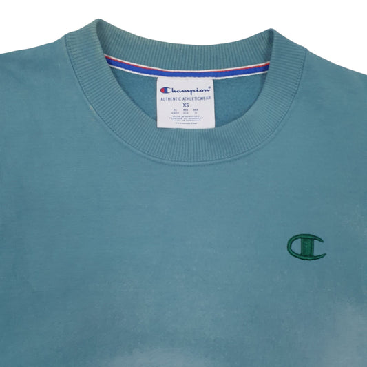 Mens Blue Champion Crewneck Jumper