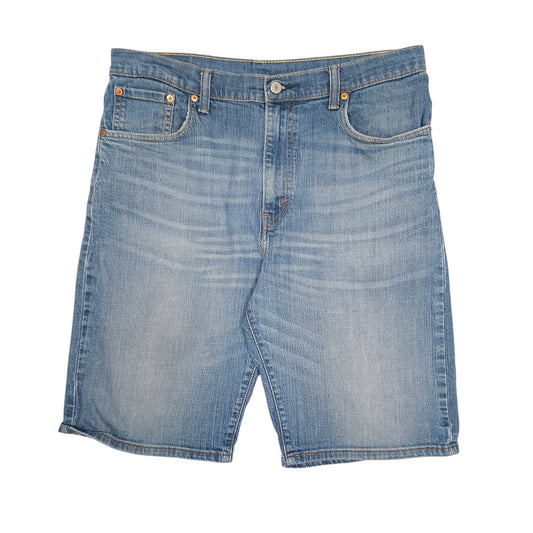 Mens Blue Levis 569 Stretch Denim Shorts