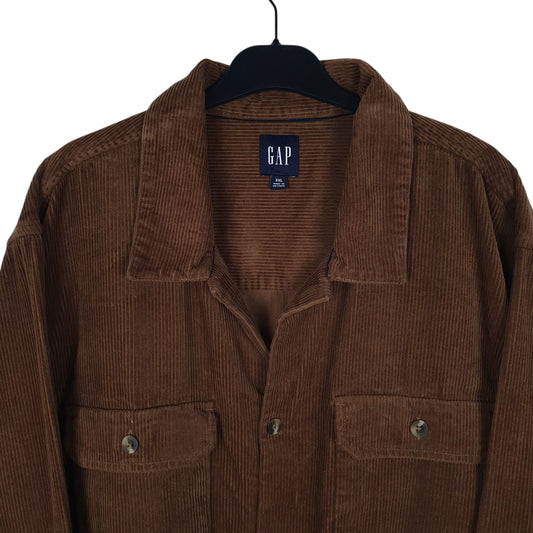 Mens Brown GAP Corduroy Shirt