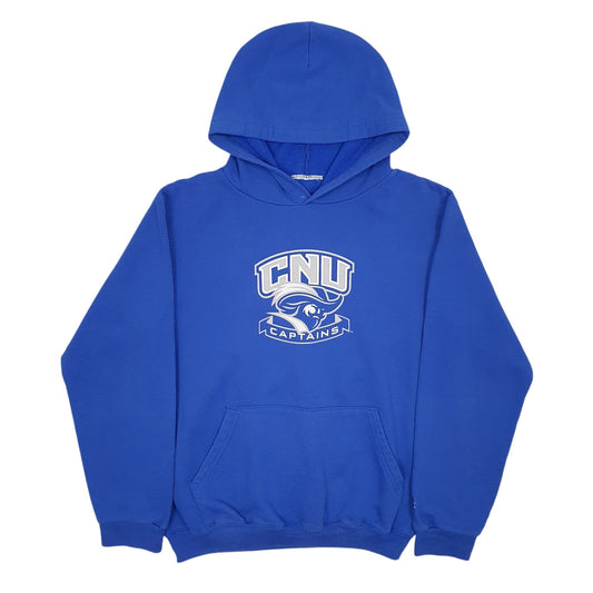 Womens Blue Champion CNU Captains Hoodie Jumper