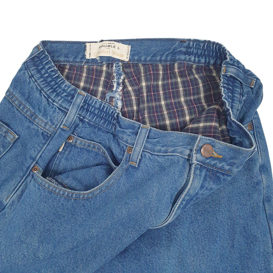 Womens Blue L.L.Bean Blanket Lined Double L Jeans