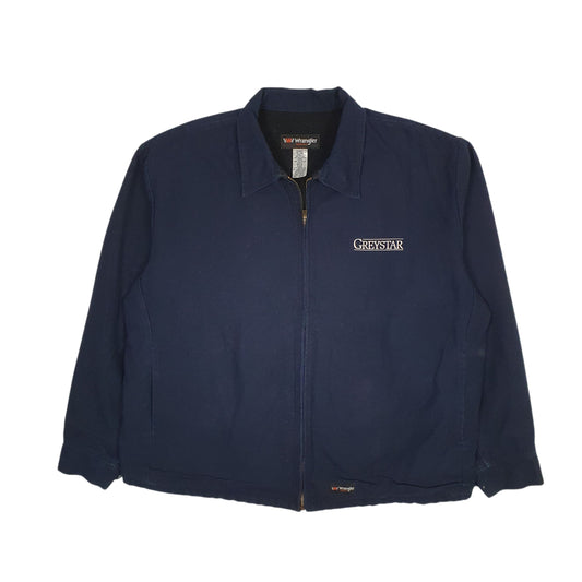 Mens Navy Wrangler Harrington Bomber Coat
