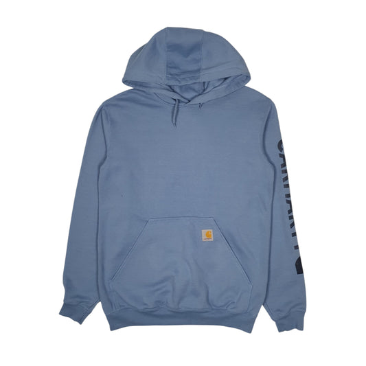 Mens Blue Carhartt Hoodie Jumper