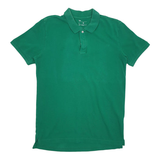 Mens Green Gap Short Sleeve Polo Shirt