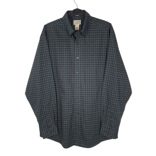 Mens Navy L.L.Bean Long Sleeve Shirt