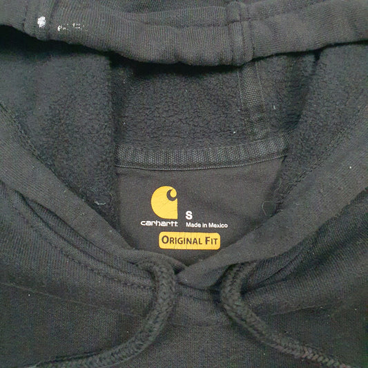 Mens Black Carhartt Original Fit Hoodie Jumper