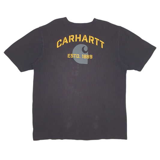 Mens Black Carhartt Hoodie T Shirt