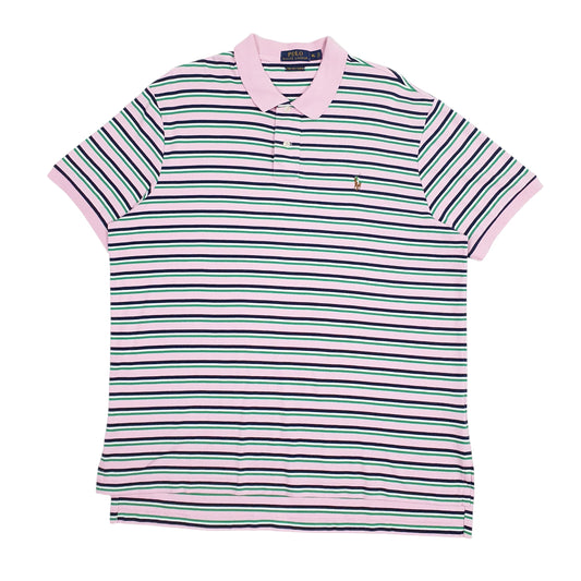 Mens Pink Polo Ralph Lauren Short Sleeve Polo Shirt