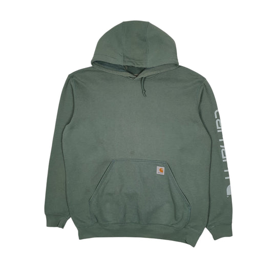 Mens Green Carhartt Hoodie Jumper