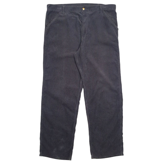 Mens Grey Carhartt Corduroy Trousers