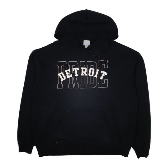 Mens Black Champion Detroit Pride Hoodie Jumper