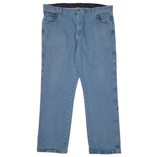 Mens Blue Wrangler Casual JeansW42 L30