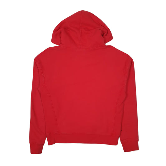 Womens Red Champion Reverse Weave Hoodie Jumper