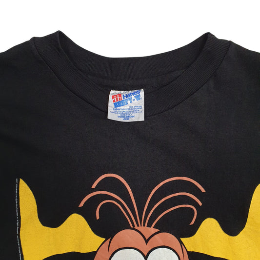 Mens Black Hanes Single Stitch Vintage 90s Taco Bell T Shirt