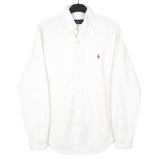 Mens White Ralph Lauren Long Sleeve Shirt