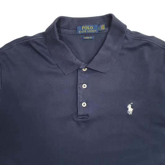 Mens Navy Polo Ralph Lauren Stretch Polo Shirt