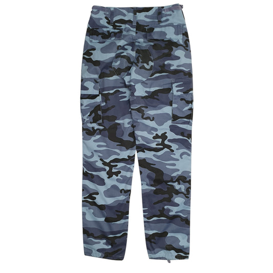 Mens Blue Foray Mure Camo Camouflage Trousers