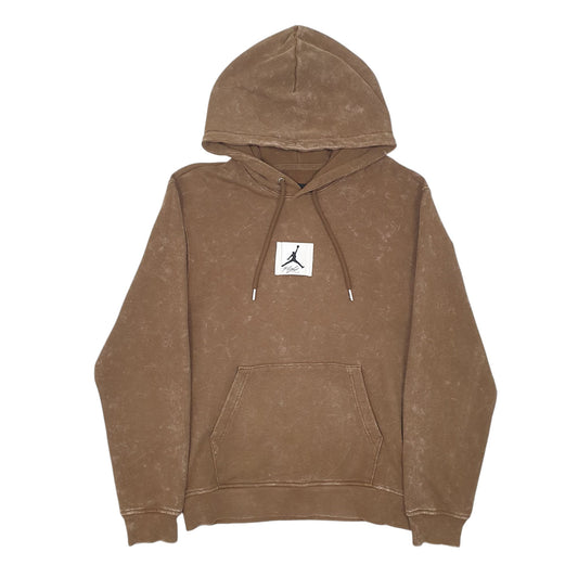 Mens Brown Nike Air Jordan Hoodie Jumper