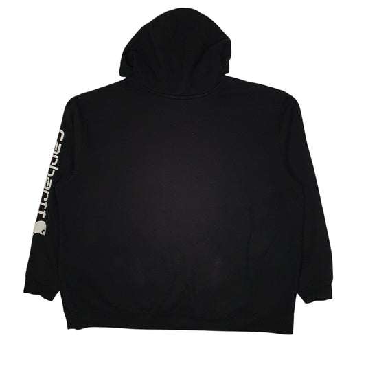 Mens Black Carhartt Hoodie Jumper