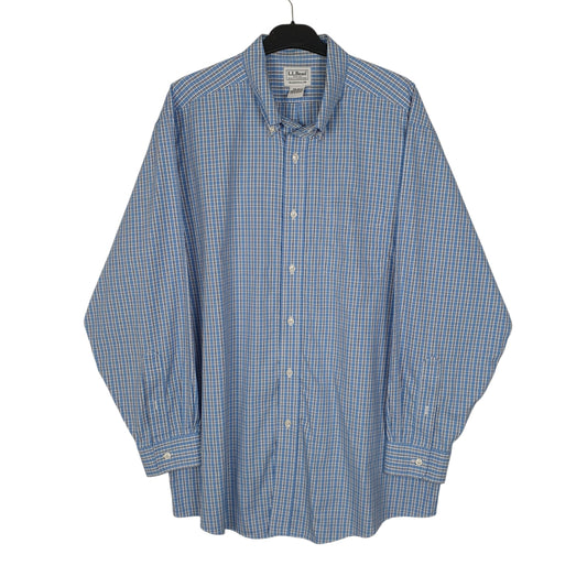 Mens Blue L.L.Bean Long Sleeve Shirt