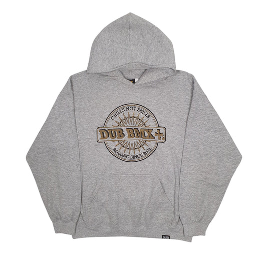Mens Grey Dub BMX Hoodie Jumper