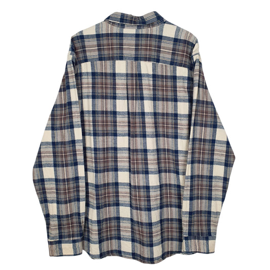 Mens Cream L.L.Bean Chamois Flannel Shirt