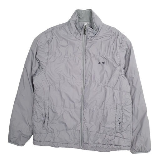 Mens Grey Champion Windbreaker Coat