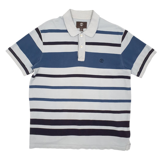 Mens Grey Timberland Short Sleeve Polo Shirt