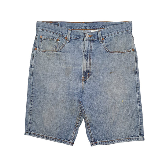 Mens Blue Levis 505 Denim Shorts