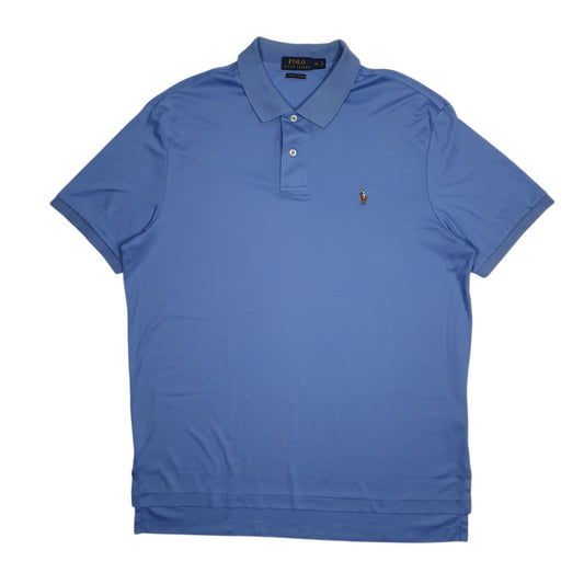 Mens Blue Polo Ralph Lauren Performance Short Sleeve Polo Shirt